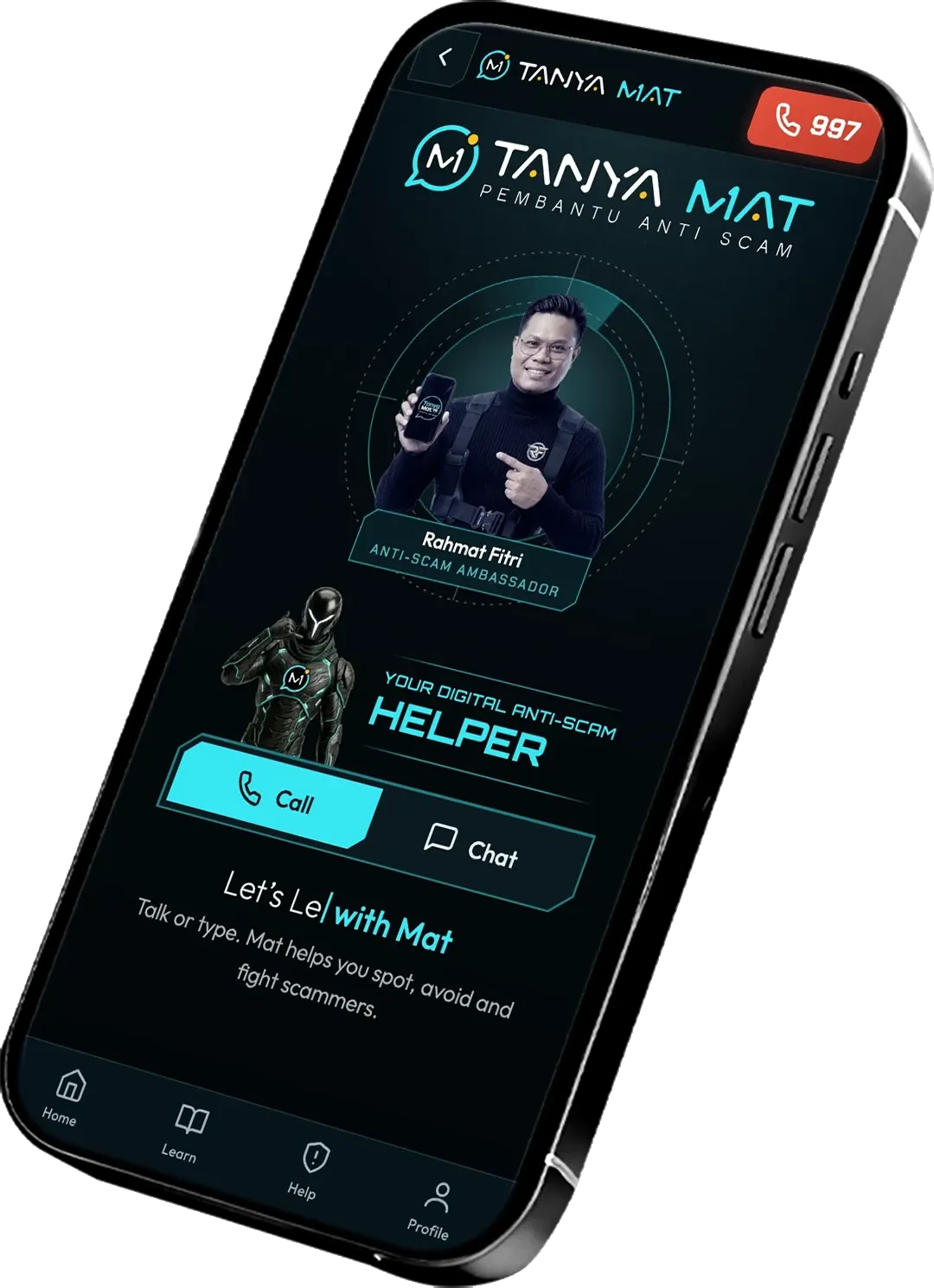 The Tanya Mat app home screen